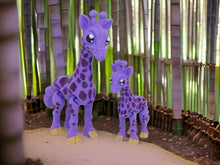 Load image into Gallery viewer, 3D Articulated Giraffes Adult + Baby