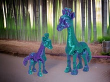 Load image into Gallery viewer, 3D Articulated Giraffes Adult + Baby