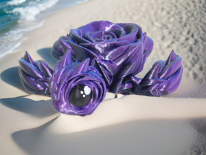 3D Articulated Rose Sea Turtle