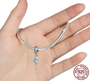 SILVER ROUND CLASP ANESIDORA BRACELET - 20CM