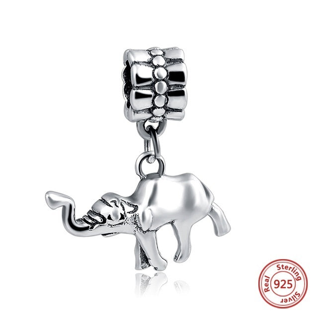 SILVER ELEPHANT ANESIDORA CHARM