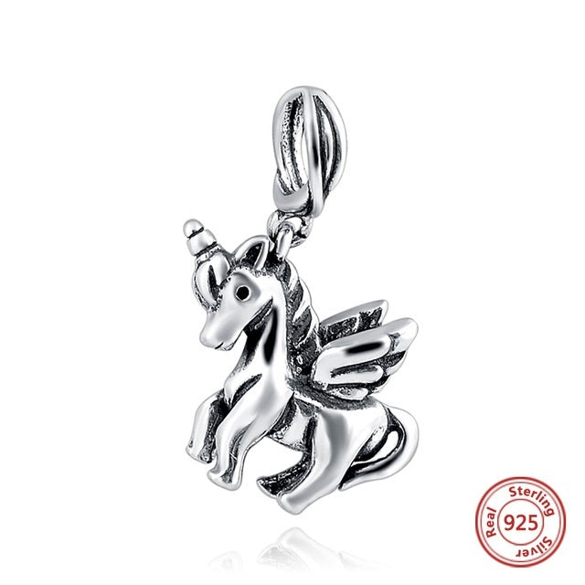 SILVER PONY UNICORN ANESIDORA CHARM