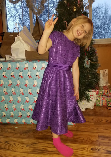Purple Lacy Dress