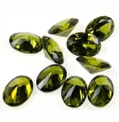 Olive Green Fairy Sprinkles - Cubic Zirconia Crystals