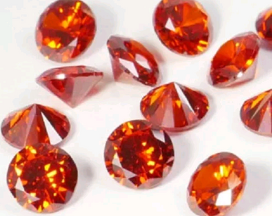 Orange Fairy Sprinkles - Cubic Zirconia Crystals