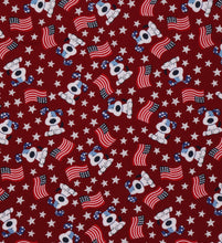 Load image into Gallery viewer, American Flag &amp; Puppy Scrunchie