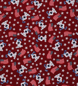 American Flag & Puppy Scrunchie