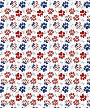 Load image into Gallery viewer, Americana Paw Prints Mask