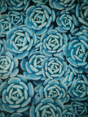Blue Roses Scrunchie