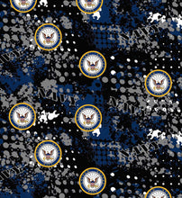 Load image into Gallery viewer, Navy Geo Logo Mask