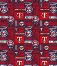 Load image into Gallery viewer, Minnesota Twins Red Block Mask