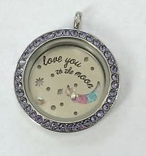 Load image into Gallery viewer, LARGE SILVER LOVE YOU TO THE MOON… AND BACK PLATE
