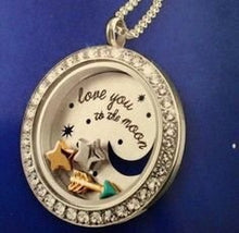 Load image into Gallery viewer, LARGE SILVER LOVE YOU TO THE MOON… AND BACK PLATE