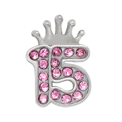 QUINCEANERA WITH PINK CRYSTALS CHARM - LIMITED EDITION