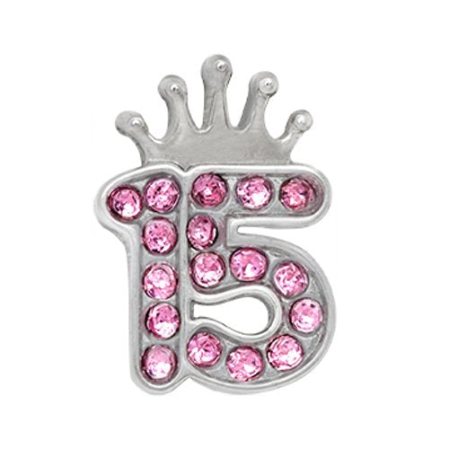 QUINCEANERA WITH PINK CRYSTALS CHARM - LIMITED EDITION