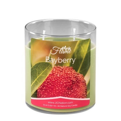 Bayberry Pink Flame Soy Wax Candle