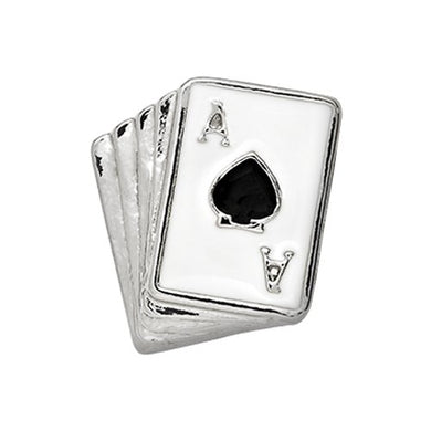 SILVER PLAYING CARDS CHARM