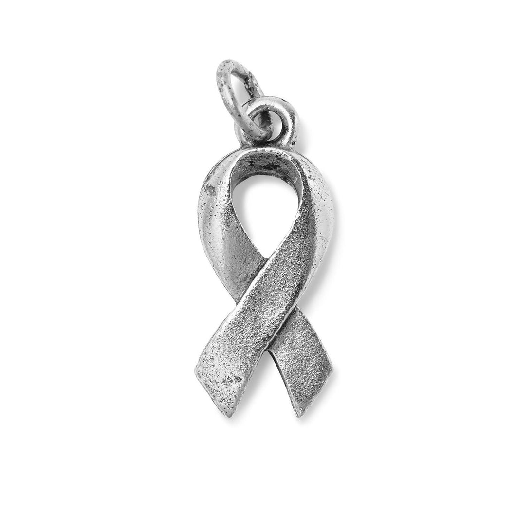 Keepsake Charm - Ribbon - Antique Pewter - LIMITED EDITION