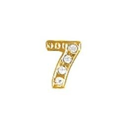 CRYSTAL GOLD NUMBER 7 CHARM - LIMITED EDITION