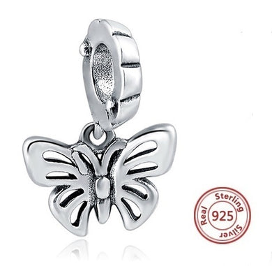 SILVER BUTTERFLY ANESIDORA CHARM