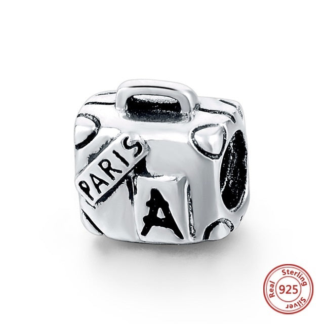 SILVER SUITCASE ANESIDORA CHARM