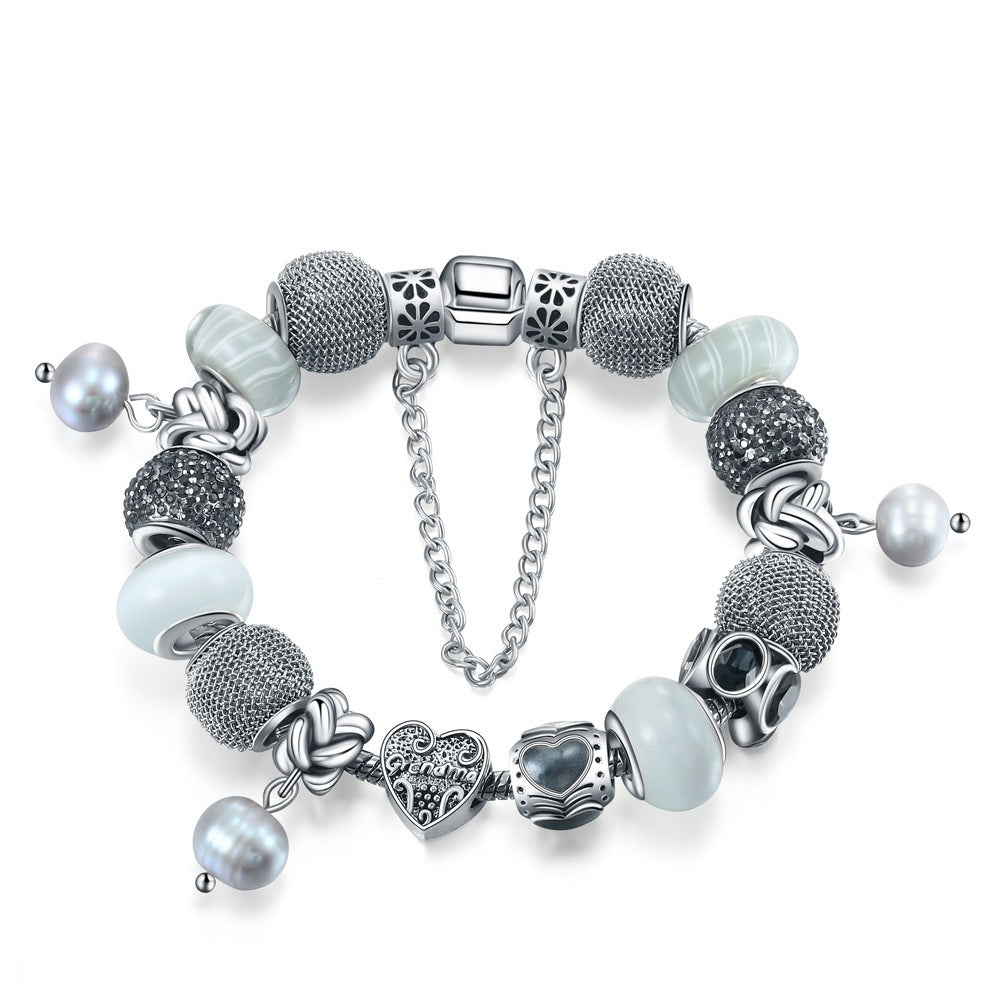 GRAY GRANDMA HEART ANESIDORA BRACELET