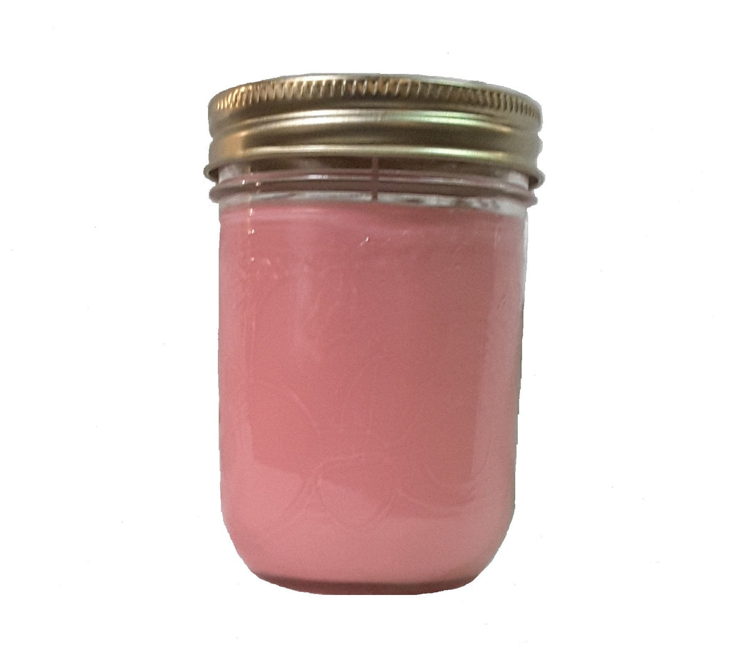 Plumeria Soy Wax Mason Candle 9 oz.