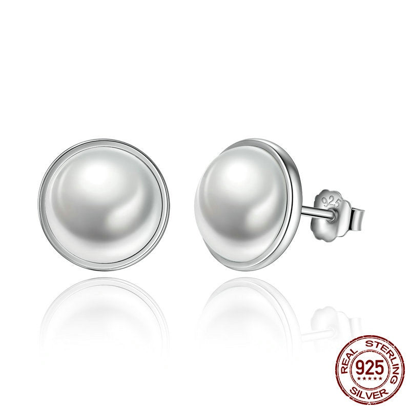 ELEGANT BEAUTY WHITE PEARL ANESIDORA EARRINGS