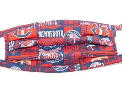 Minnesota Twins Red Block Mask