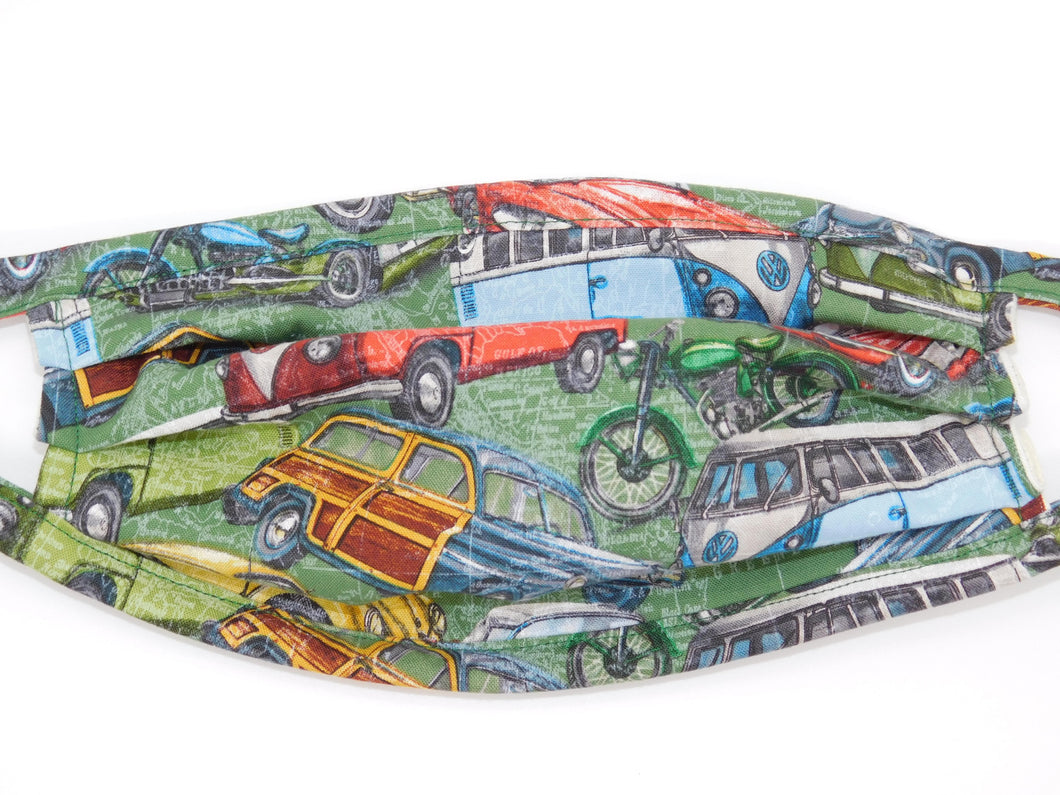 Vintage Packed Cars Mask