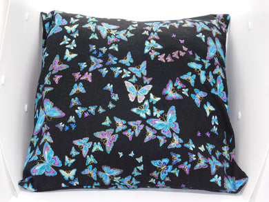 Floating Blue Butterflies Pillow