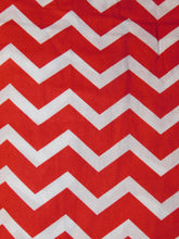 Load image into Gallery viewer, Red &amp; White Chevron Mask