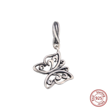 SILVER BUTTERFLY ANESIDORA CHARM