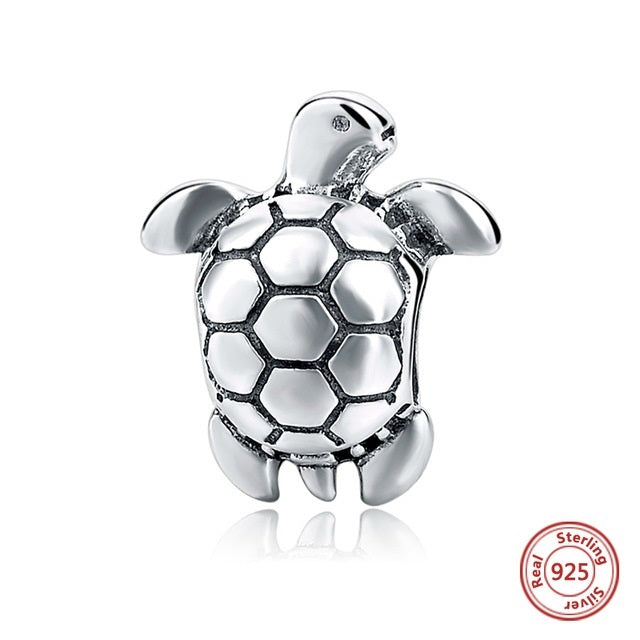 SILVER SEA TURTLE ANESIDORA CHARM