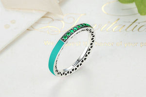 RADIANT HEARTS ANESIDORA RINGS - ROYAL GREEN