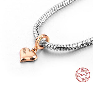 ROSE GOLD HEART ANESIDORA CHARM