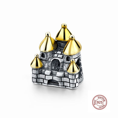SILVER AND GOLD CASTLE ANESIDORA CHARM